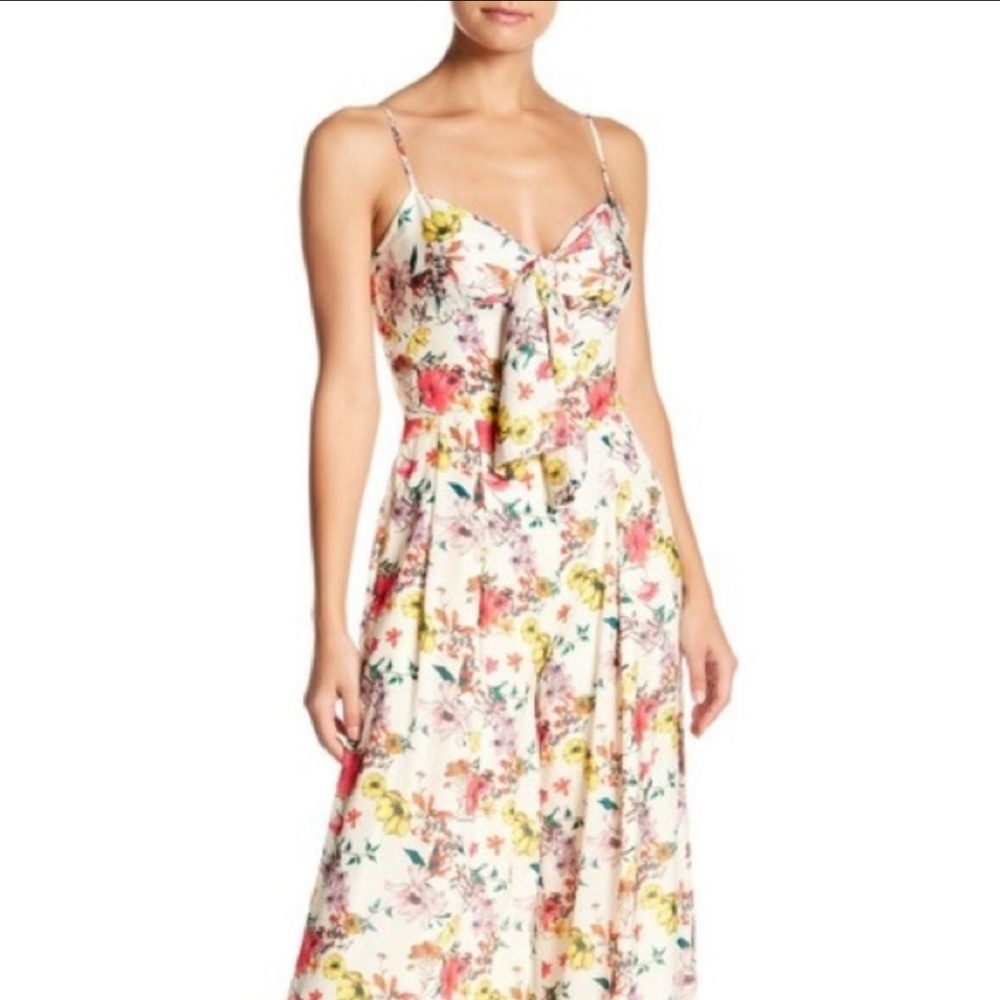 Lucy Paris Wide Leg Floral Jumpsuit